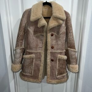 Wilsons Suede and Leather Coat Women's Size 12